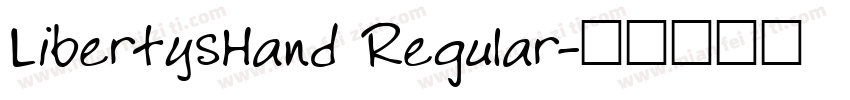 LibertysHand Regular字体转换